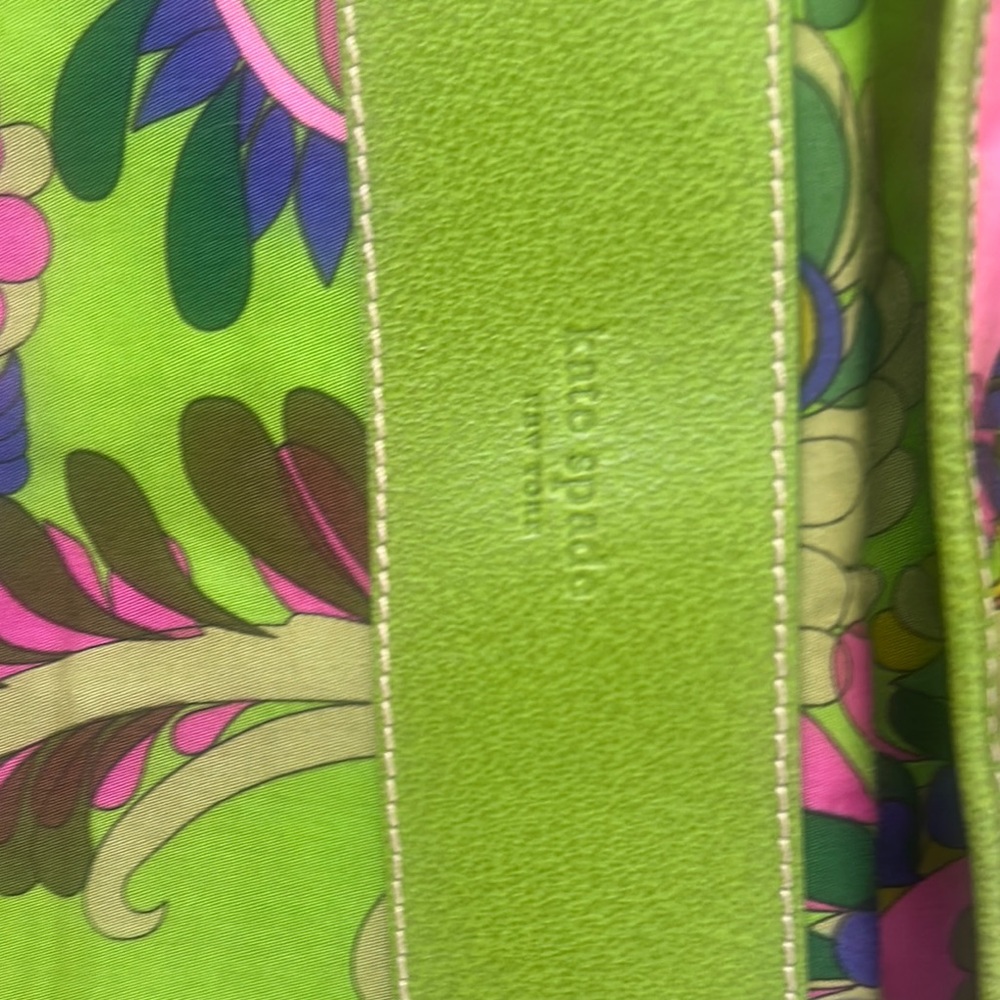 Kate Spade Green and Pink Travel Bag with Tropical Print - Picture 2 of 11
